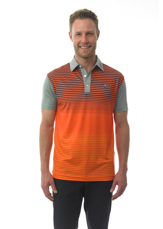 Sunset Striker Golf Polo